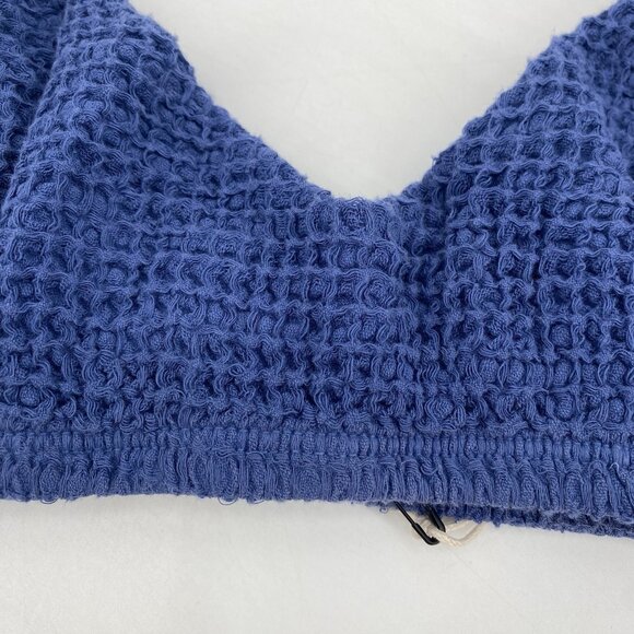 Donni Women’s Size XXL Blue Cotton Waffle Bralette Bra Top NWT - Picture 5 of 10